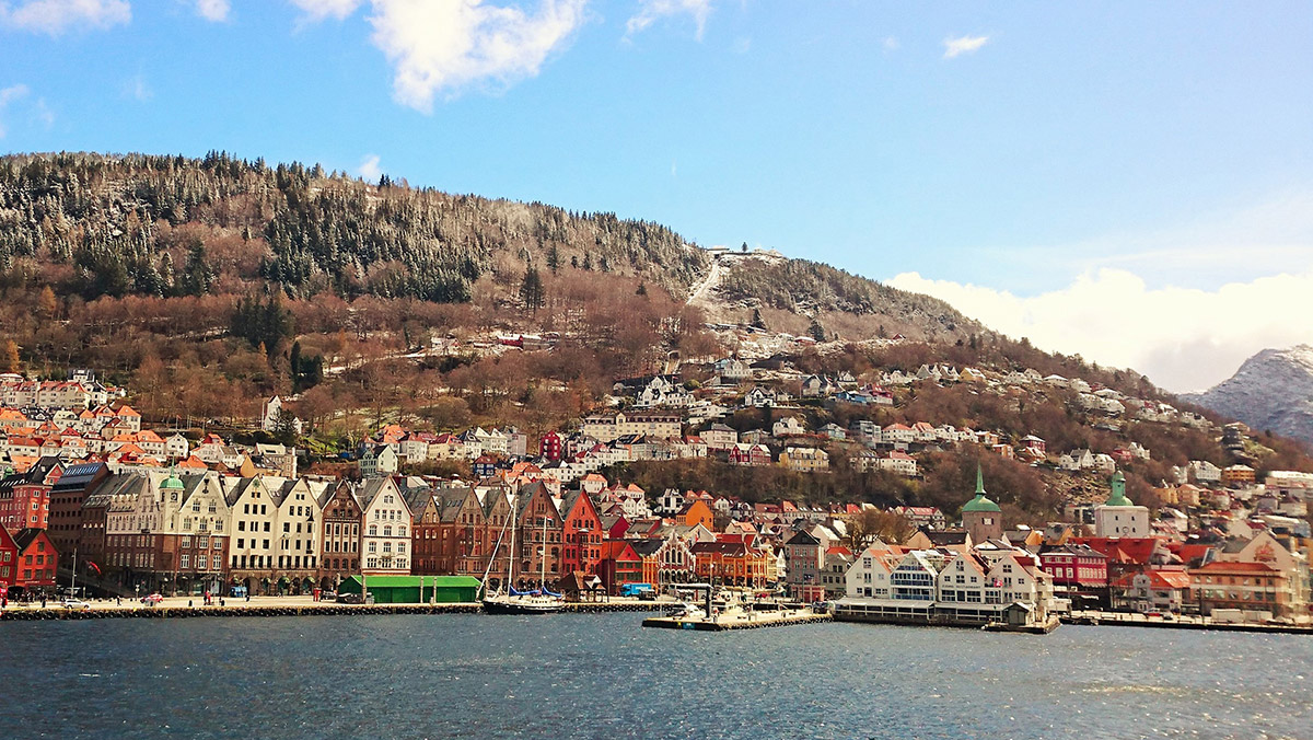 Bergen from sea level